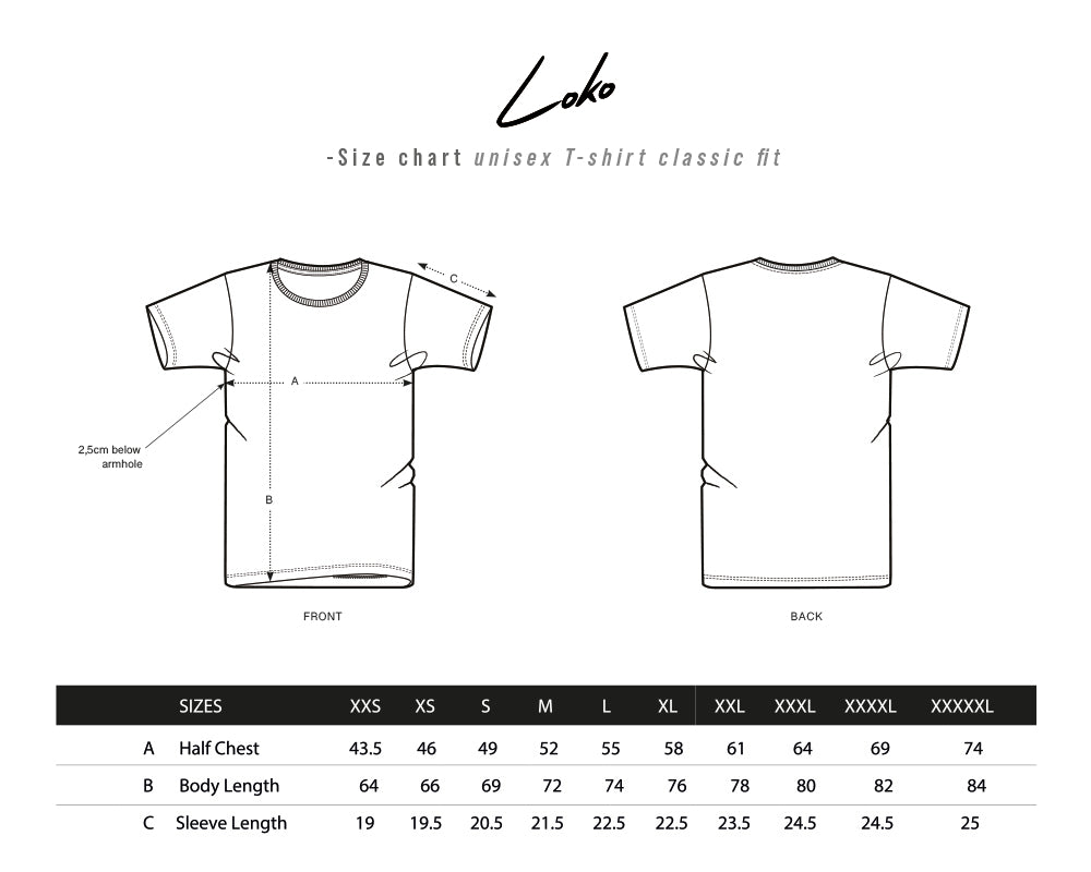 Heren T-shirt BACK2BACK